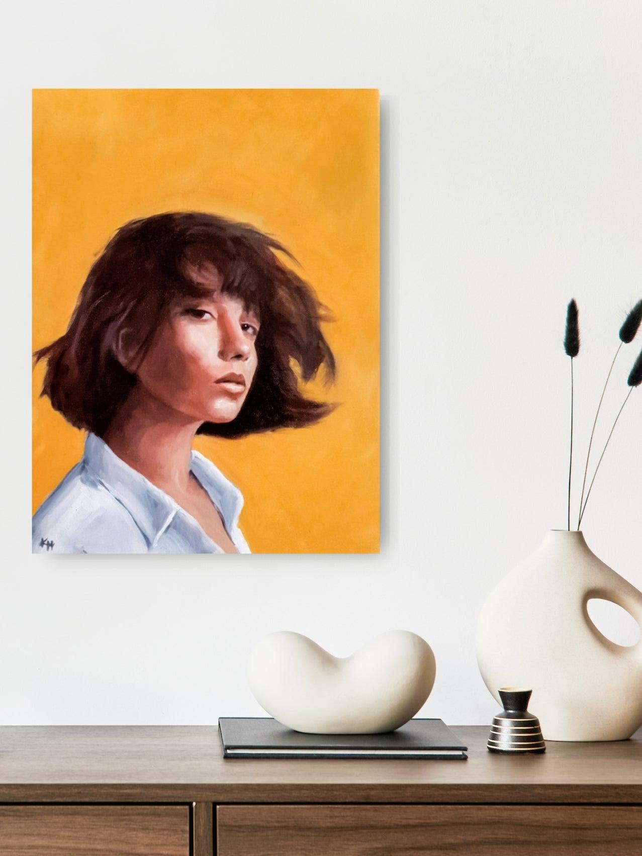 Portrait 1/100 #100headschallange - Kirsi Hallberg Art