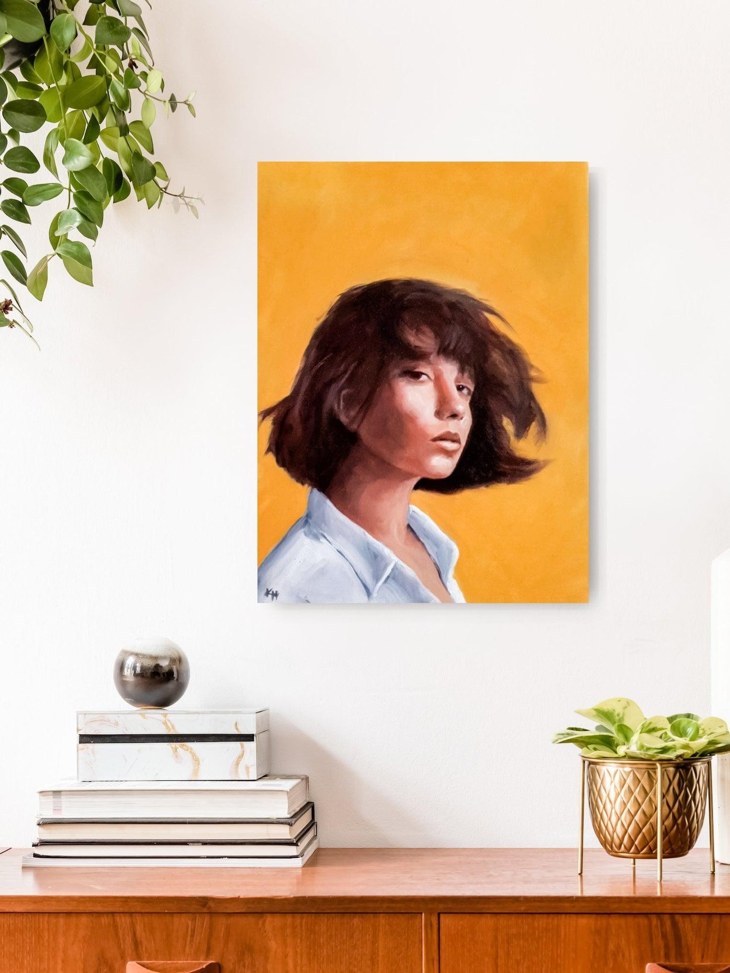 Portrait 1/100 #100headschallange - Kirsi Hallberg Art